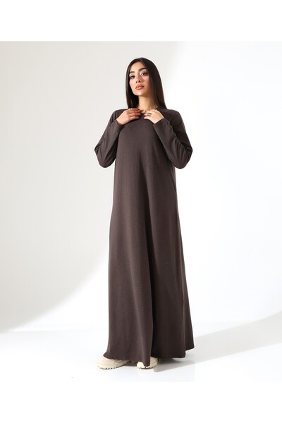 Fi'l Arz Fashion Women's Wool Viscose Long Plus Size Dress