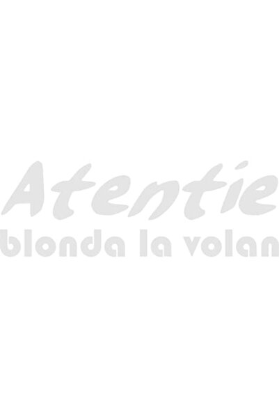 Oracal Car sticker "Beware blonde driving", 17x5.8 cm, white