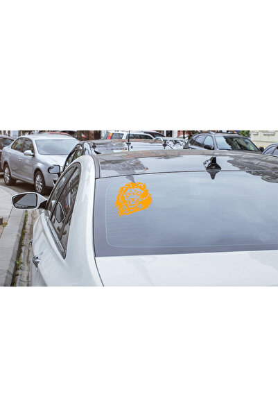 Oracal Car sticker ''Lion v2'', 17x16 cm, orange