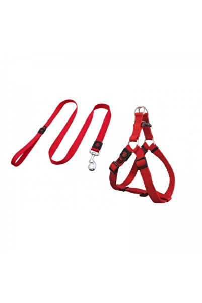 Doco Signature Step-In Harness + Nylon Leash - 4 ft Red Small