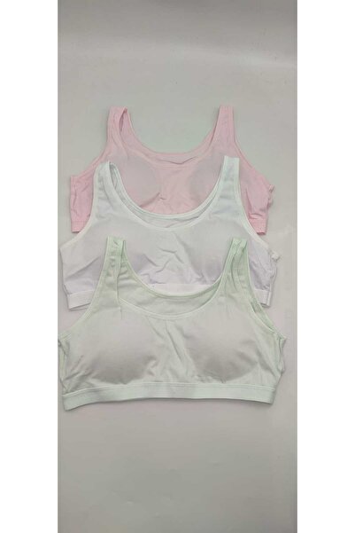 BEYAZTOPTAN Girl's 3-Piece Thick Strap Padded Bustier