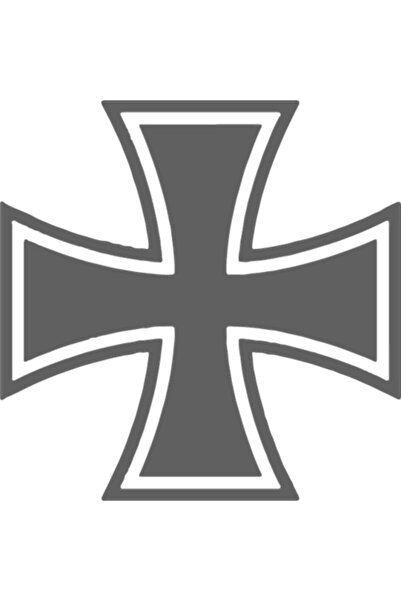 Oracal Car sticker ''Cross'', 15x15 cm, gray