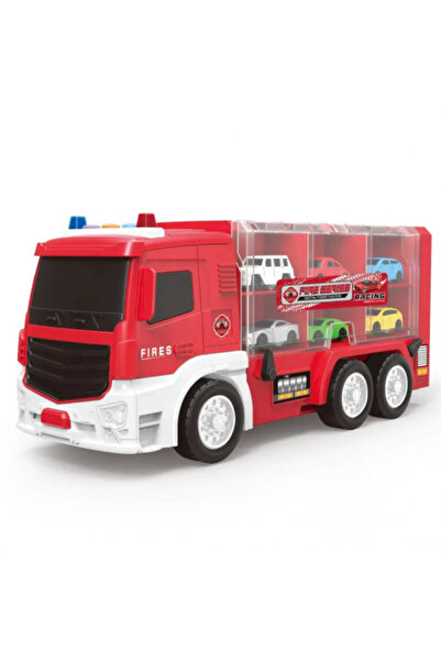 OEM Two-Level Fire Station Parking Play Set for Children with Truck