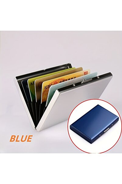 Boldy Aluminum Card Holder - Card Holder with Cover - Travel Card Holder-Covered Business Card Holder - Metal Credit Card Holder
