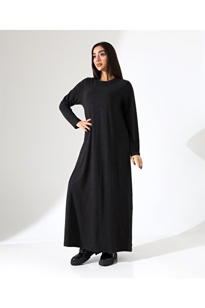 Fi'l Arz Fashion Women's Wool Viscose Long Plus Size Dress