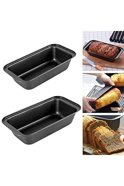 cc bin shihon Cake Pan Loaf Pan Set Basic Black Non-Stick Rectangle 20x11.4x8.5cm