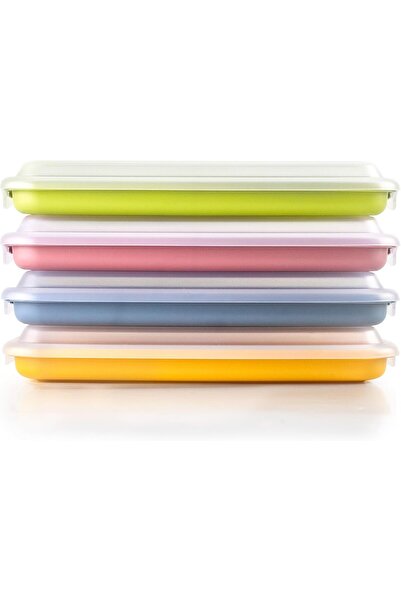 iBiLi مجموعة من 4 حاويات لتخزين اللحوم والثلاجات