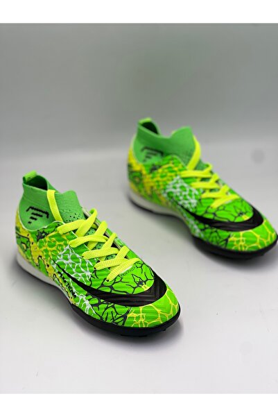 GÜLERSHOES Garantili Orijinal Bilekli Çoraplı Hafif Dişsiz Çocuk Halı Saha Krampon 31-32-33-34-35 Numara