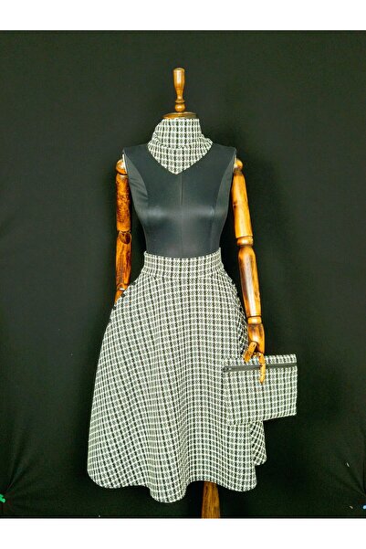 Sihirli Düğmeler Vintage Skirt Set