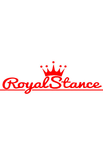Oracal Sticker auto "Royal stance'', 40x13cm, rosu