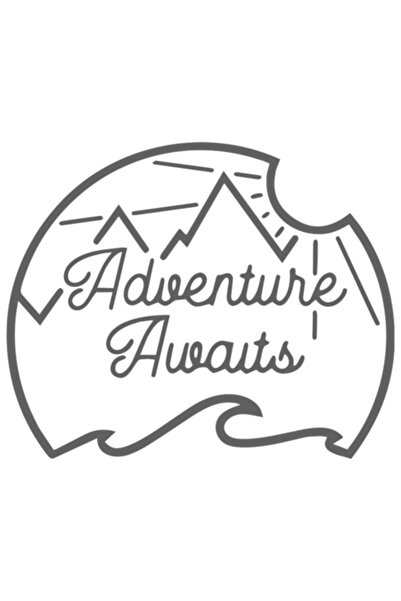 Oracal Sticker auto ''Adventure'', 15x15 cm, gri