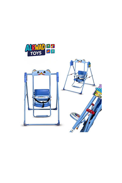 ALRWAD Foldable Baby Swing with Music, Colorful Swing for Toddlers with Safety Belt and Play Table