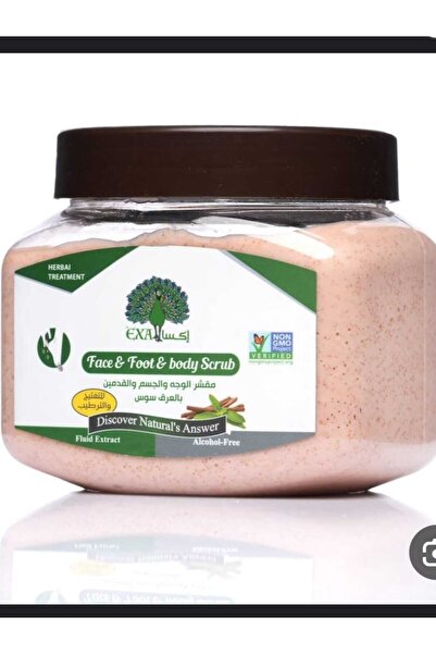 EXA مقشر الوجة والجسم والقدمين عرق السوس 500 جرام