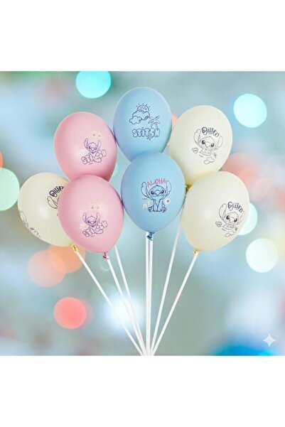 DODOMAR Printed Original Licensed Lilo Stitch (Stitch) 8-Piece Balloon 12 Inc...