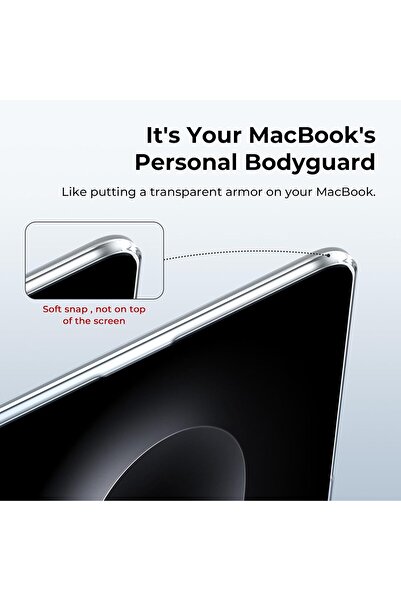 EooCoo Case for MacBook Pro 14-inch (2021-2025) Hard Shell + Keyboard Skin & Screen Protector - Crys