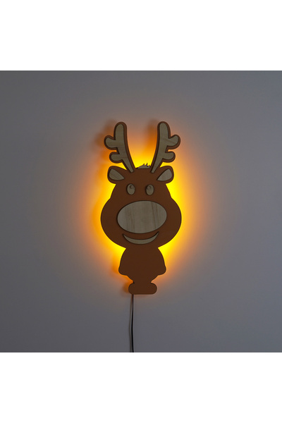 MK Design Geyik çocuk odası LED gece lambası, duvar lambası , bebk odası dekor