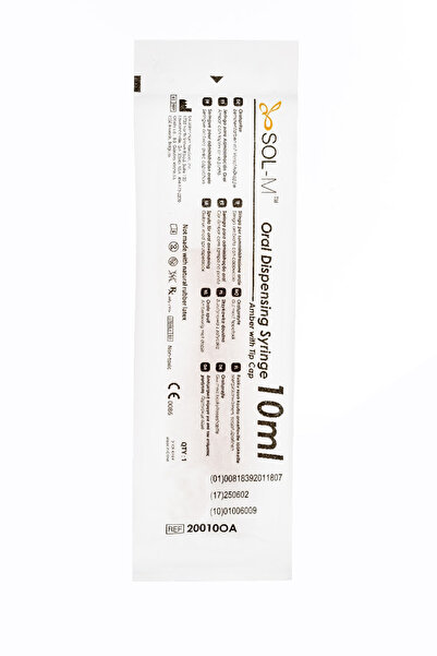 SOL-M 100 10 ml Oral Medication Syringes