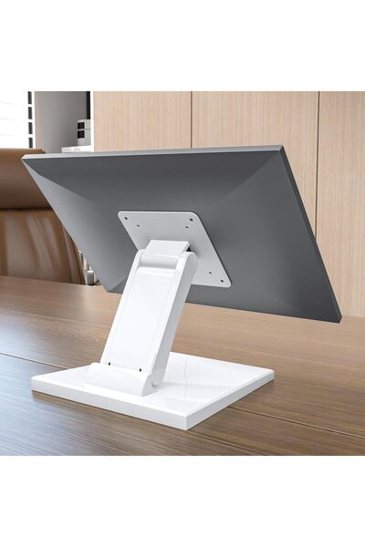 XICEN حامل شاشة لمس صغير قابل للطي، VESA 75x75 و100x100، قاعدة مسطحة AIO قابل...