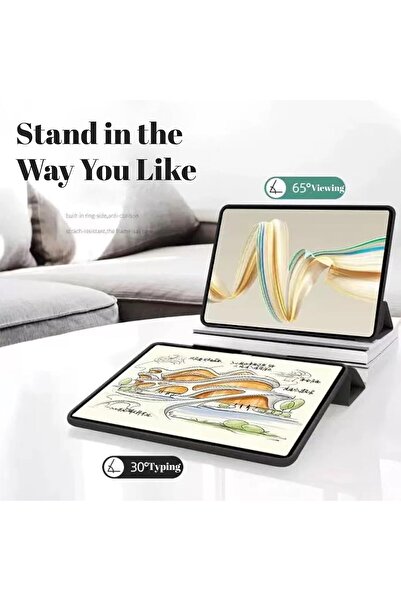 007 Vurtboly Tri-Fold Slim Shockproof TPU Case for Huawei MatePad Pro 12.2 (2024) - Black