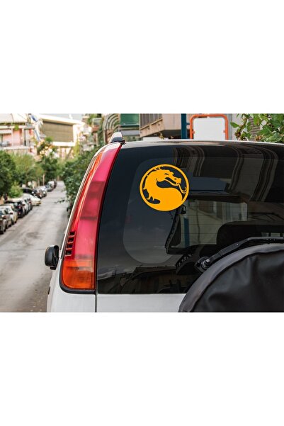 Oracal Car sticker ''Mortal kombat'', 17x17 cm, orange
