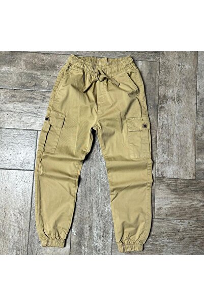 YİGİT BUTİK Gabardine Fabric Cargo Pocket Pack Children's Trousers