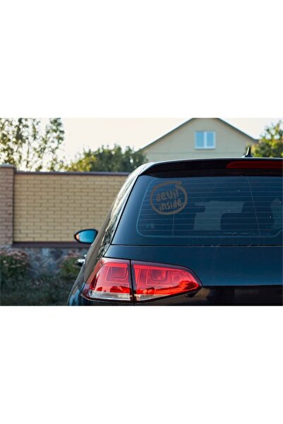 Oracal Car sticker "Devil inside", 15x14 cm, black