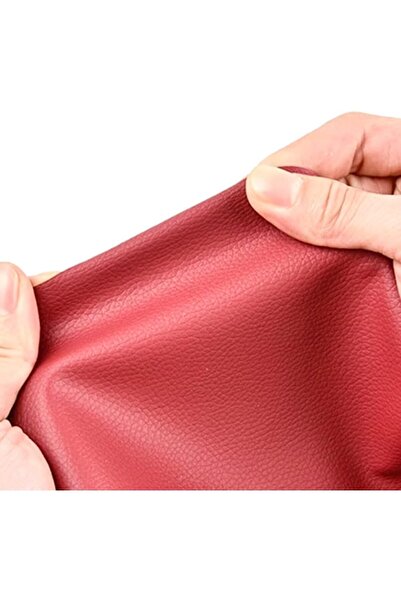 LUXER Self-adhesive Eco-leather Film for Sofa, Chair, Car Interior Reconditioning, 137x60 cm, Red