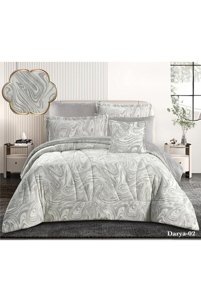 miral DaRyA double winter velvet soft fur bedspread, 7 pieces, full filling, size 260*240, for a warm winter