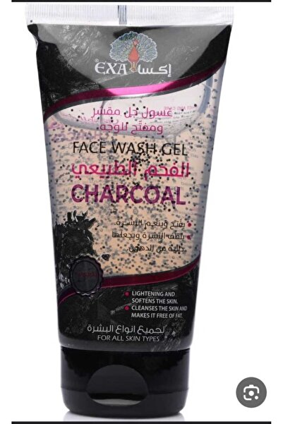 EXA اكسا غسول جل مقشر ومفتح للوجه الفحم الطبيعي 150مل