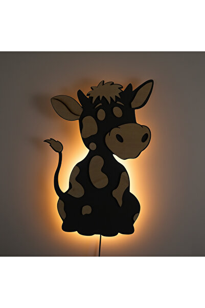 MK Design ÇOCUK ODASI LED gece lambası , bebek odası dekor , inek duvar lambası