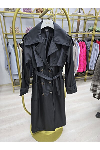 Omka Moda Kadın Astarlı Trençkot