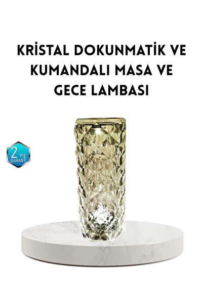 Teknoşık Tekno Şik Crystal Rgb Led Table Lamp – Colorful Controlled Light, De...