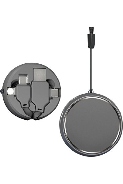 NALACAL كابل شحن سريع 3 في 1 PD قابل للسحب، 1 متر، 60 واط، 4 أمبير (Type-C/US...