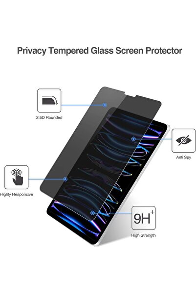 PROCASE iPad Pro 11-inch Privacy Tempered Glass Screen Protector (2018–2022)
