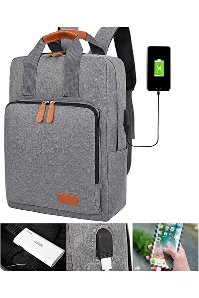 NALACAL Men's Laptop Backpack 3-Piece Set — Large Capacity USB Charging Port, Multi-pocket Casual Travel &