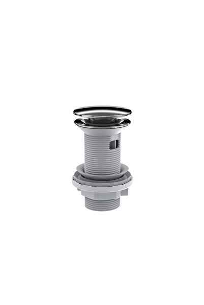 İZ YAPI Felix Pop-Up Lavabo Gideri | Taşma Delikli | 304 Paslanmaz Çelik Başl...