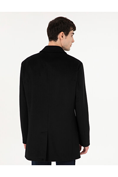 Pierre Cardin Men's Woven Fabric Wool Slim Fit Coat