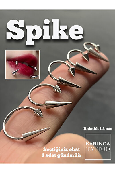 Karınca Piercing Spike Piercing Angel Fangs Angel Bites Dudak Snake Bites Halka Helix Tragus Conch Septum Nipple