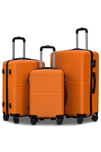 ZAAPPY مجموعة من 3 قطع من حقائب السفر المصنوعة من مادة ABS خفيفة الوزن ذات ال...