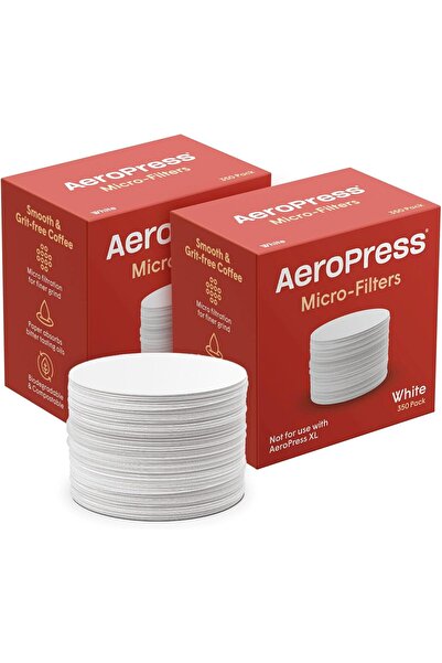 Aeropress مرشحات دقيقة بديلة، عبوة من قطعتين (700 مرشح ورقي)