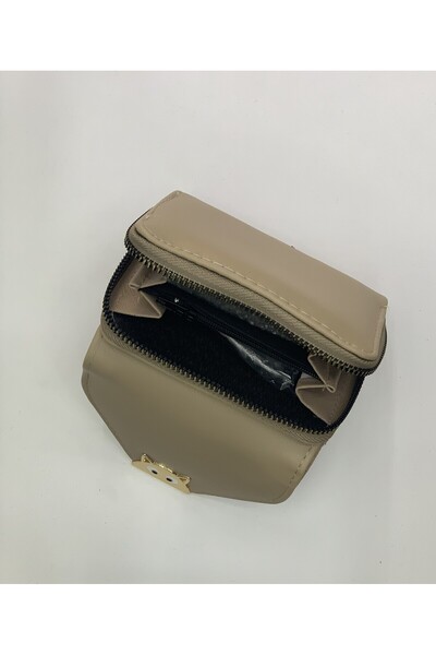 PurpleART Women's Cat Detailed Triangle Cover Medium Size Wallet 9X12X5Cm