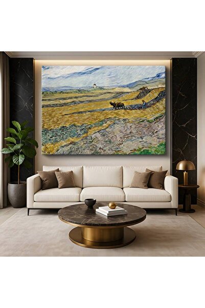 TosbArt Vincent van Gogh Saban Süren Çiftçi Tarım Resmi Kanvas Tablo Sanat Ta...