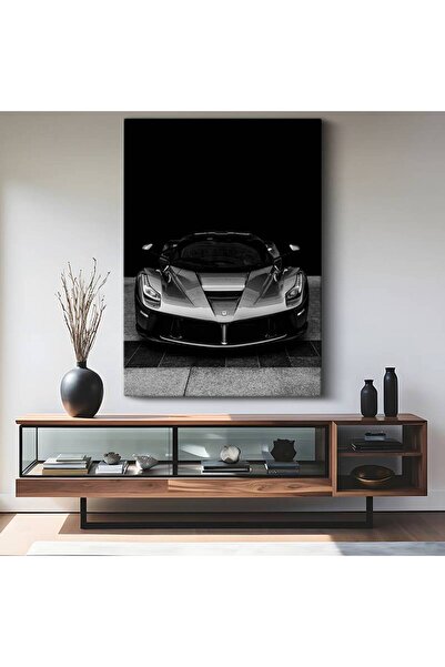 TosbArt Ferrari LaFerrari Hibrit Süper Araba Kanvas Tablo İtalyan Otomotiv Te...