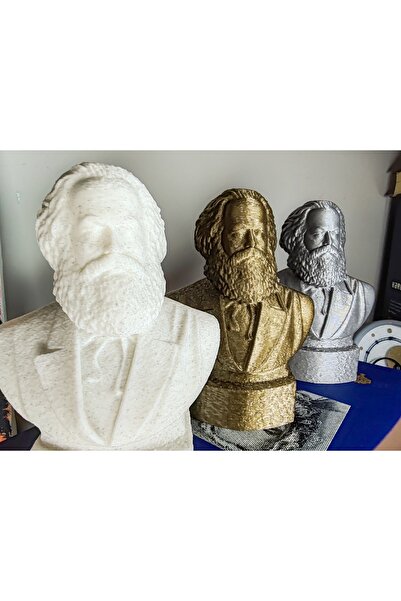 Cypnova Karl Marx Büst 15 cm 3 Renk Seçenekli Heykel