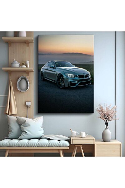 Generic Brand Tablou pe pânză BMW M4 Twilight Coupe germană, gri bavarez