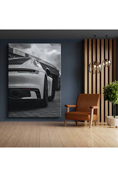 gurbaart Porsche 911 Arka Görünüm Kanvas Elegant Tablo Stuttgart Spor Otomobi...
