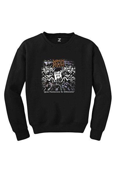 WAKHA موت النابالم من إنسلاف سويت شيرت أسود