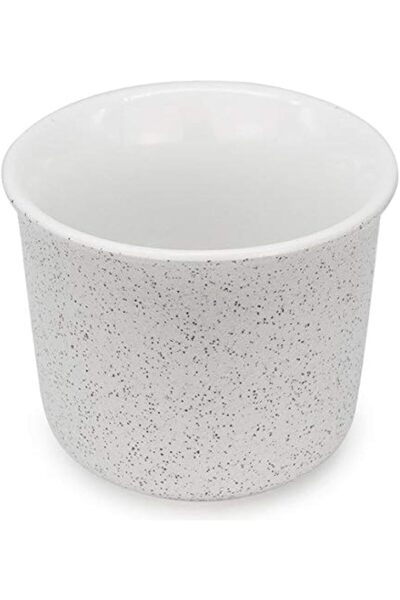 MIBRU ceramic coffee cup 180 ml (white) for latte, cappuccino, americano