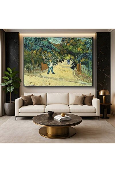 GülsenArt Vincent van Gogh Park Yolu Doğa Manzarası Kanvas Tablo Duvar Tablos...