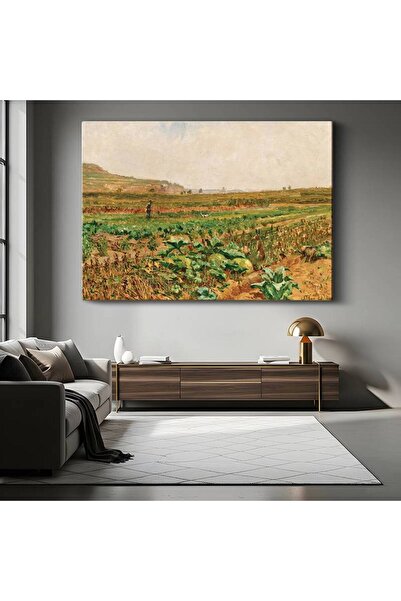 GülsenArt Claude Monet Câmp de varză Peisaj rural Pictură pe pânză Pictură mu...